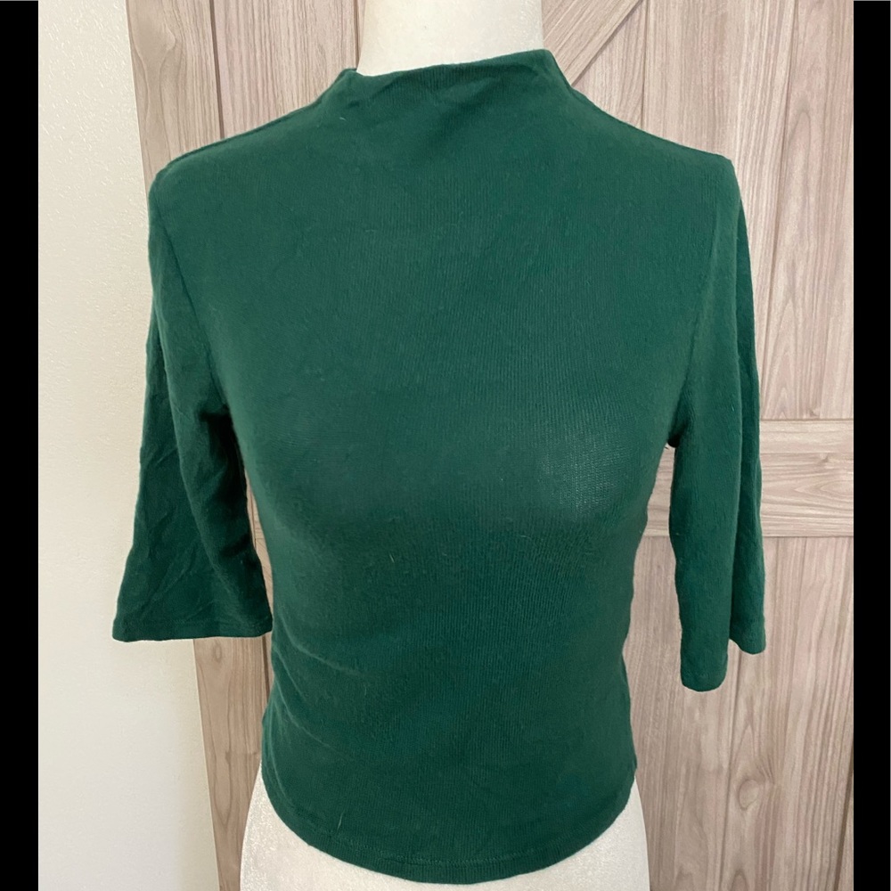 NWT reformation jeans emerald crop sweater small